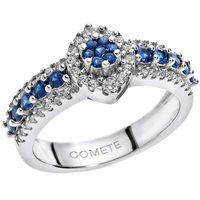 Anello Comete Donna in Oro bianco Zaffiro ANB1496 - ANB1496